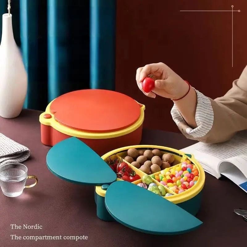 Lady Bug Candy Box, Household Divided Fruit Bowl with Lid, Plastic Snack Serving Tray, Food Storage Organizer, Multifunction Dried Fruit Box, Simple Dried Fruit Bowl Food Storage Containers Lady Bug Candy Box, Household Divided Fruit Bowl with Lid, Plastic Snack Serving Tray, Food Storage Organizer, Multifunction Dried Fruit Box, Simple Dried Fruit Bowl Food Storage Containers